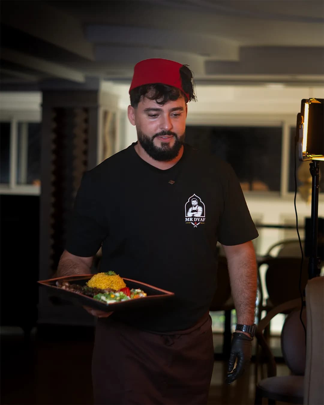 Table service, fez and all